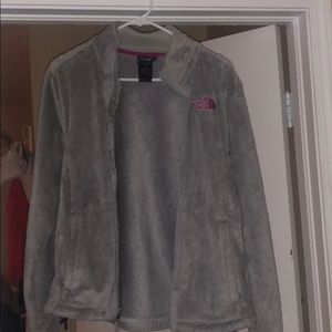 Women’s full zip fluffy north face size M